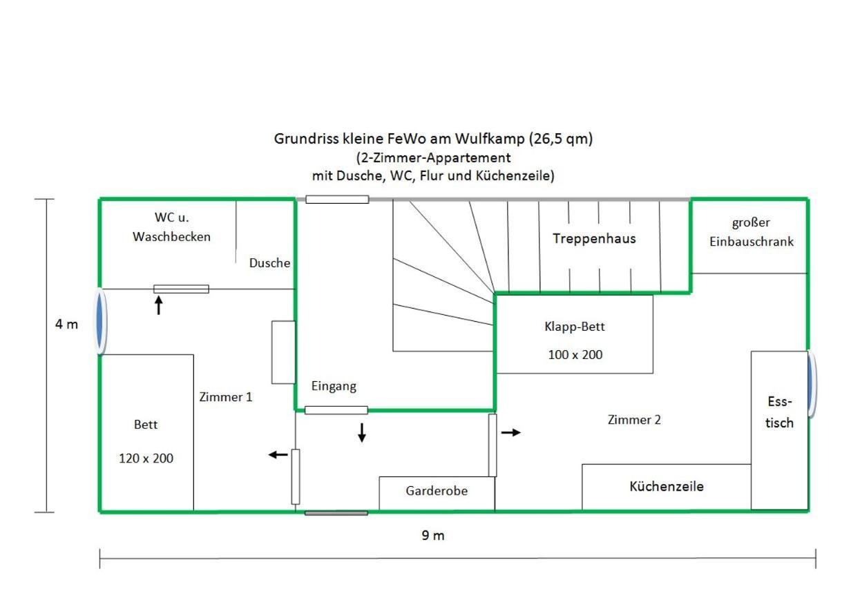 Kleine Ferienwohnung Am Wulfkamp Velen Dış mekan fotoğraf